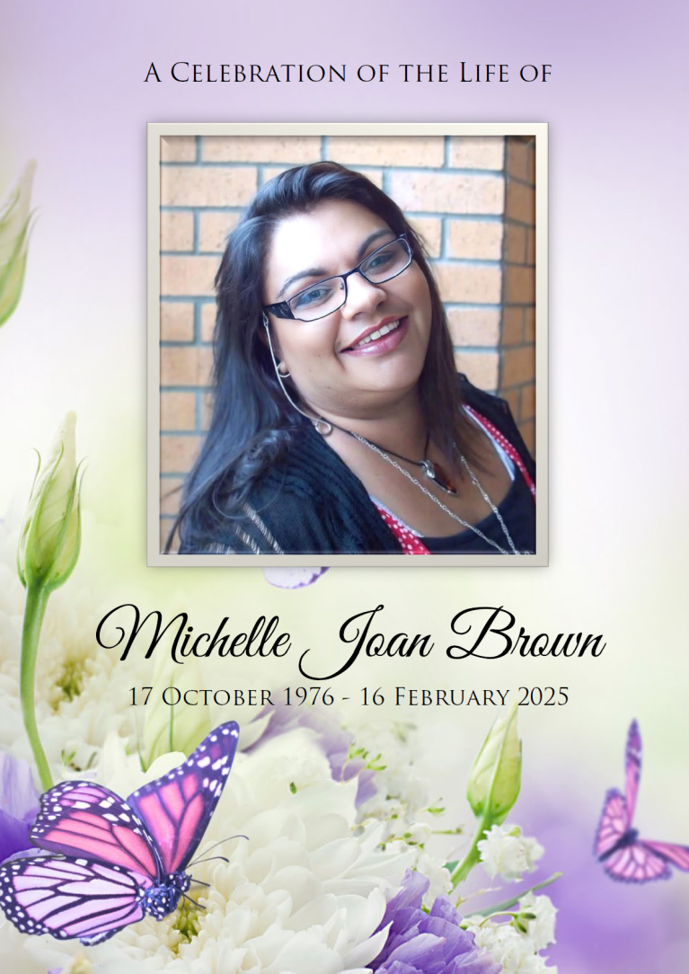 Michelle Ruth Brown In loving memory of Michelle Brown – W. T. Dennis and Son